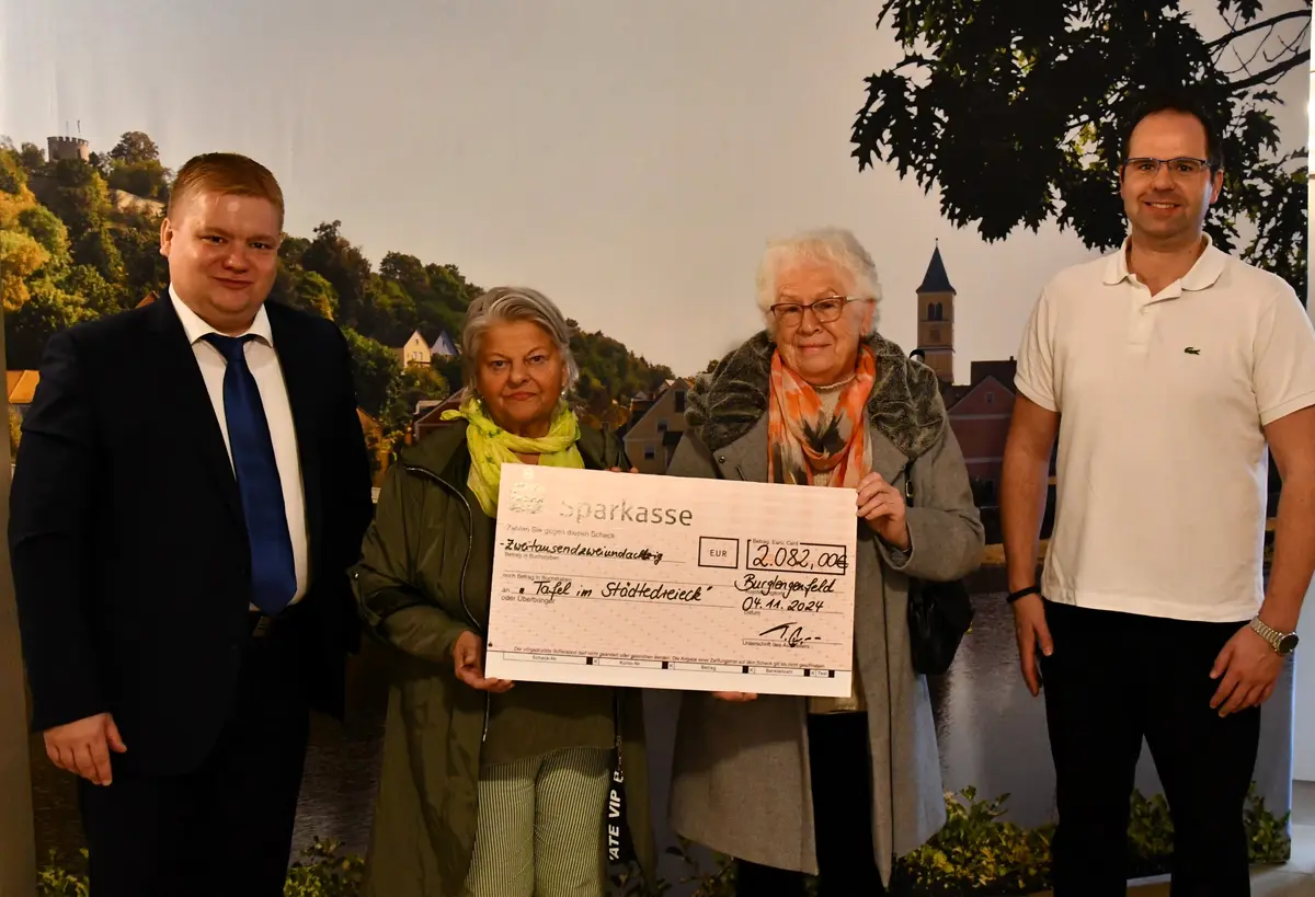 Spende an Tafel im Städtedreieck 2024