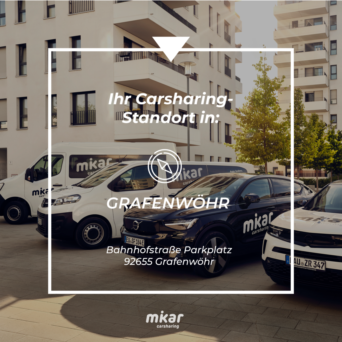 Mikar Carsharing-Fahrzeug wieder in Grafenwöhr